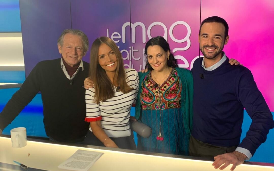Emission de TV sur C8 avec Laila del Monte “Le Mag qui fait du bien “